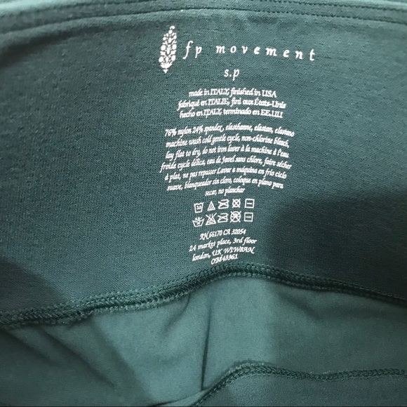 Free People NWT High Rise Self Hem Ecology Leggings Seamless Alaska Night M New - Picture 7 of 8